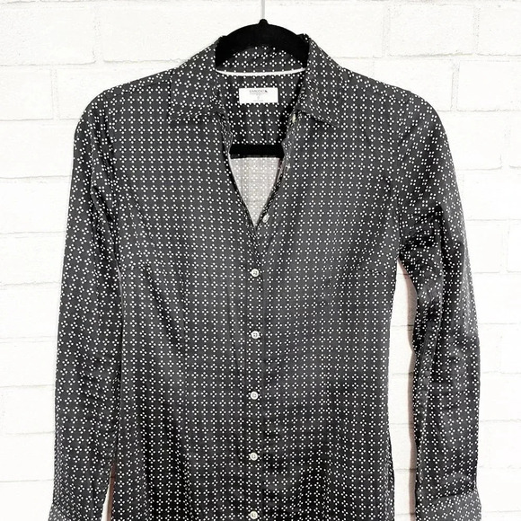 Untuckit for Her Black & White Dotted Long Sleeve Dress Women's Size 0 - Picture 2 of 10